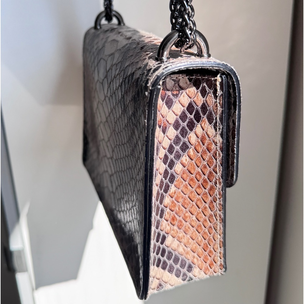 Marina Galanti Animal Print Genuine Leather Chain Bag - Picture 8 of 16